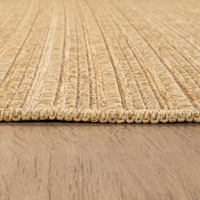 Indoor Outdoor Area Rug, Rectangle 4' x 6', Gold