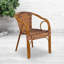 Chaise de patio en bambou et aluminium Nannie-33388872