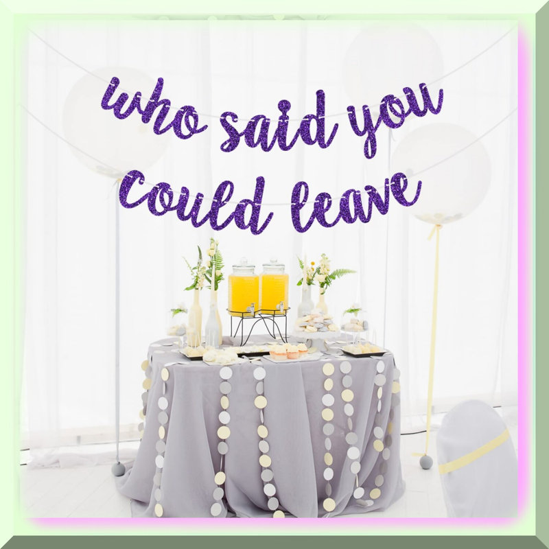 17th Birthday Glitter Banner