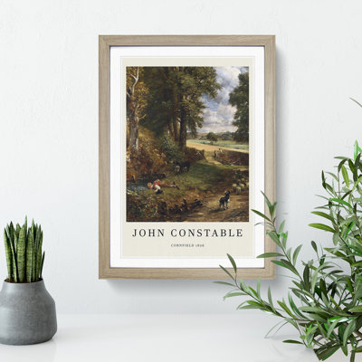 The Cornfield by John Constable - Framed Print