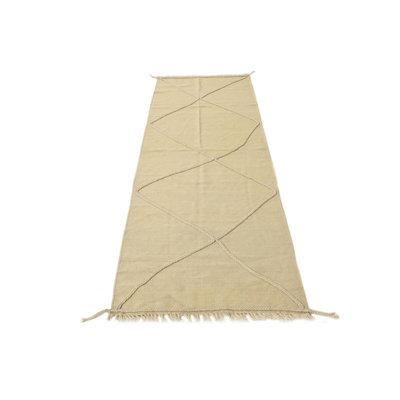 Tapis de couloir ivoire