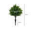 Artificial Cedar Topiary Balls Set of 2 Ground Spike Patio Garden Green