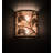 Rustic Lodge Flush Mounted Sconce