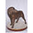 Beagle Dog Standing Made Of Bronze, Statue - Size: 27"L X 14"W X 21"H.