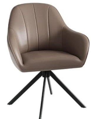 59cm Wide Upholstered Metal Dining Chairs (Set of 2) , Beige