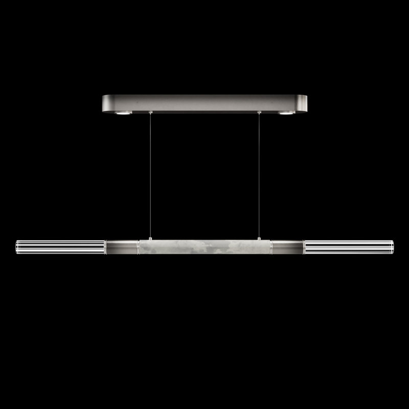 Antonia 4 - Light LED Pendant, Nickel/Ombre Silver/Smoke
