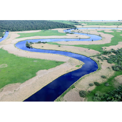 Copple Aerial Photo Of River - Wrapped Canvas Print