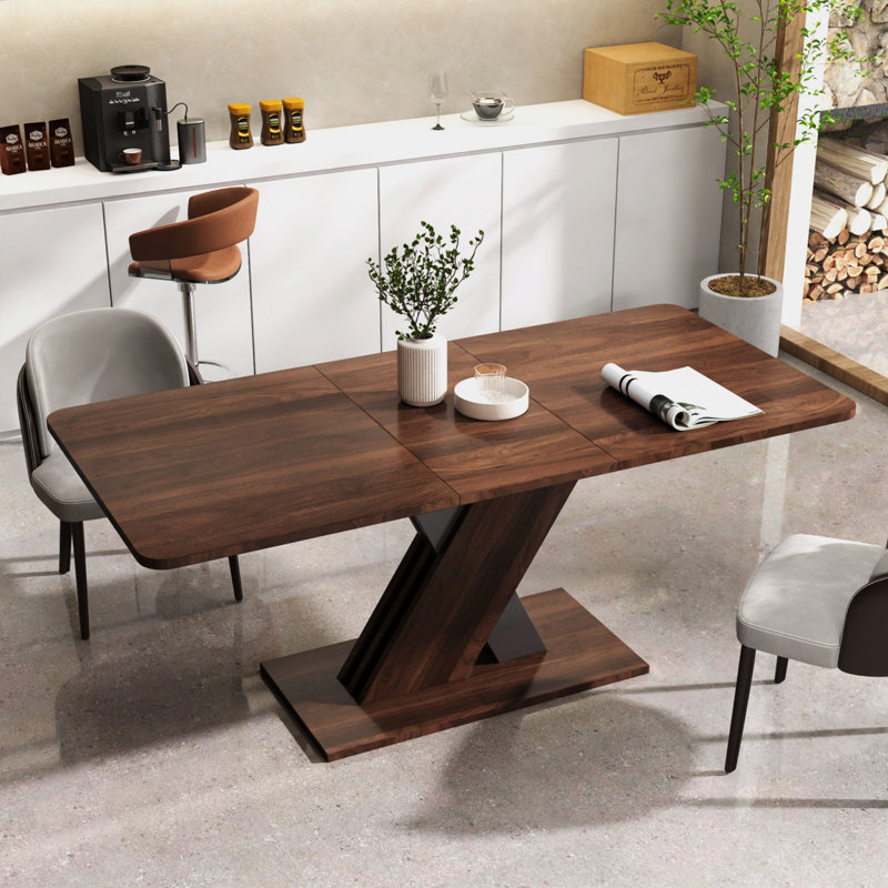 Console multifonctionnelle extensible, Noyer