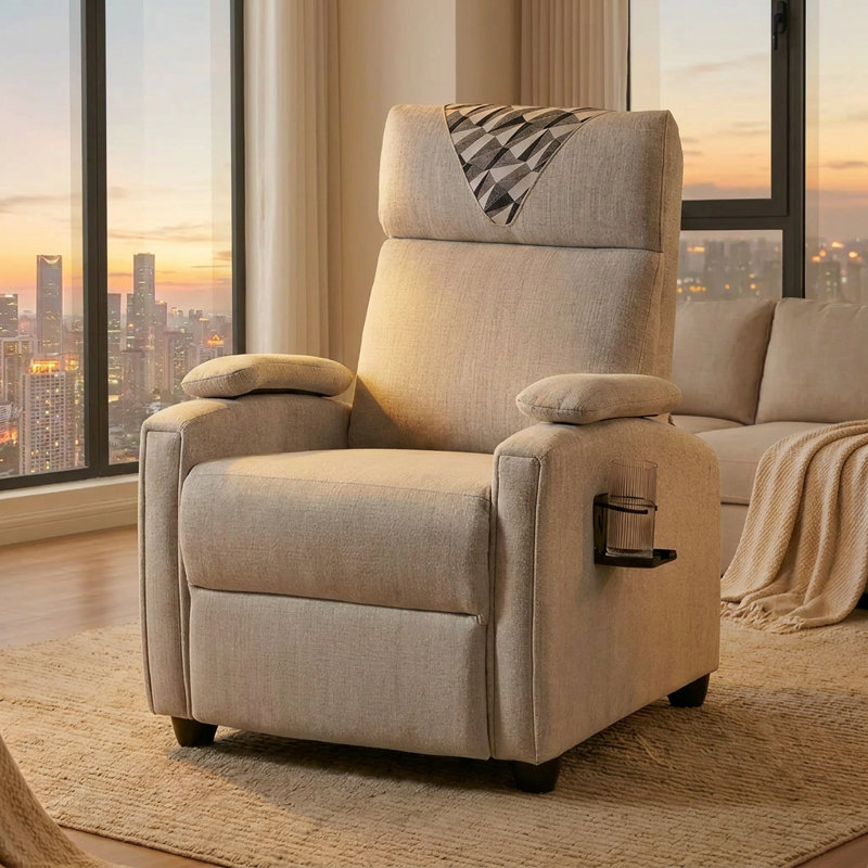 Fauteuil d'appoint rembourré gris clair Classic Classic