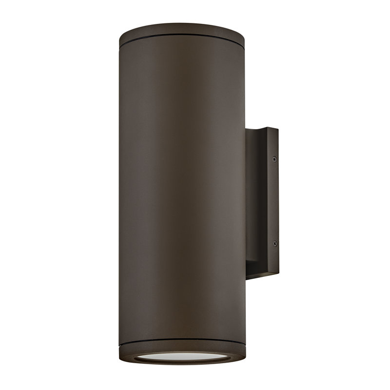 Hinkley Silo Down Light Wall Mount Lantern, Architectural Bronze