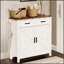 Armoire de rangement moderne avec 2 tiroirs et 2 portes-1075465789