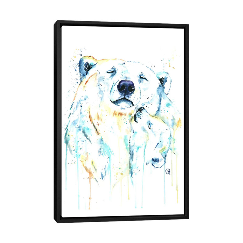 « unconditional love », impression sur toile tendue, H 26 po x l 18 po x P 1,5 po, Toile avec cadre noir, Pas de tapis
