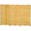 Cloison murale tissée à la main - 1,83 m de hauteur, en bois naturel, pour bureau et chambre à coucher, 6 panneaux pliables