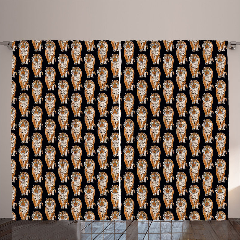 Semi Sheer Curtain Pair