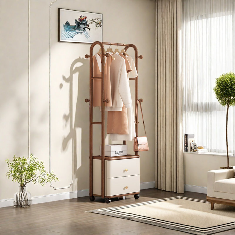 Versatile Closet with Drawers, Walnut