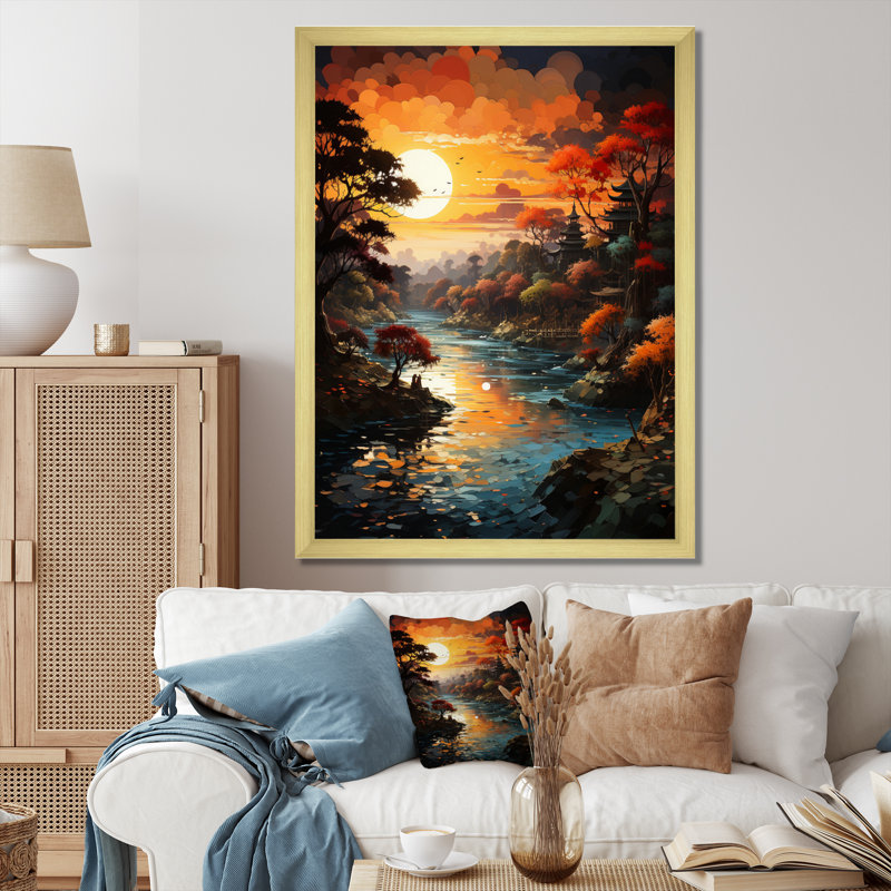 Trapeza Hinduisim Hindu Divinity This II, reproduction d'art sur toile, H 40 po x l 30 po x P 1,5 po, Encadrement doré