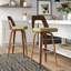 Bezu Swivel Upholstered Counter Stool-921050061-921050048
