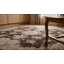 Tapis de style mandala moderne traditionnel traditionnel en laine noué à la main brun 6 x 9
