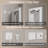 Molly Frameless LED Front Light and Backlit 3 Colors Dimmable Anti-Fog Wall Bathroom Vanity Mirror-446877972