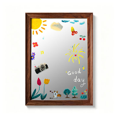 Rectangle Solid wood Wall Mirror
