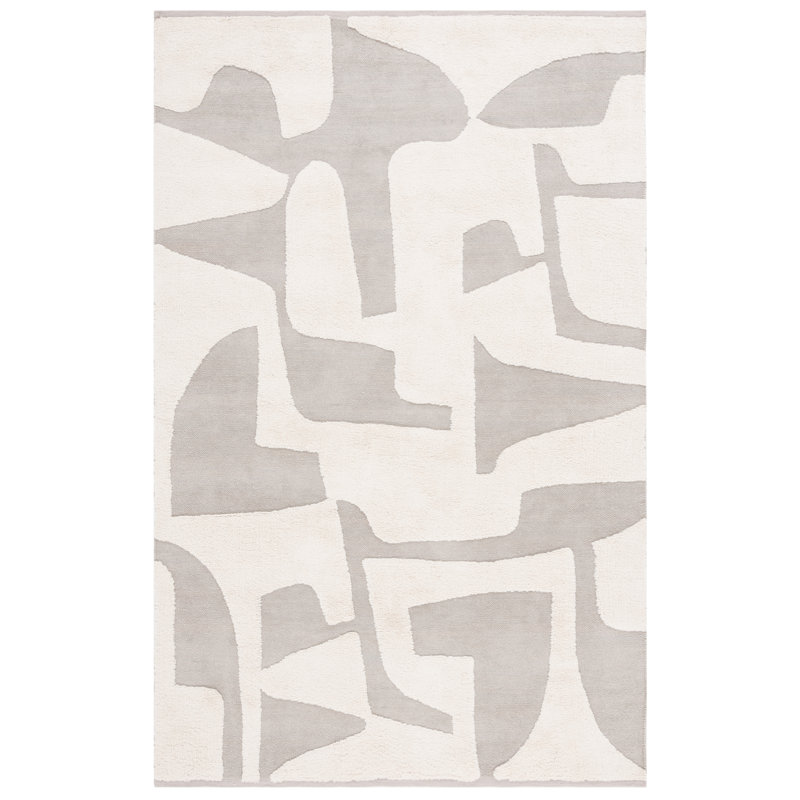 Tapis gris / ivoire Casablanca 790, Rectangulaire 3 pi x 5 pi