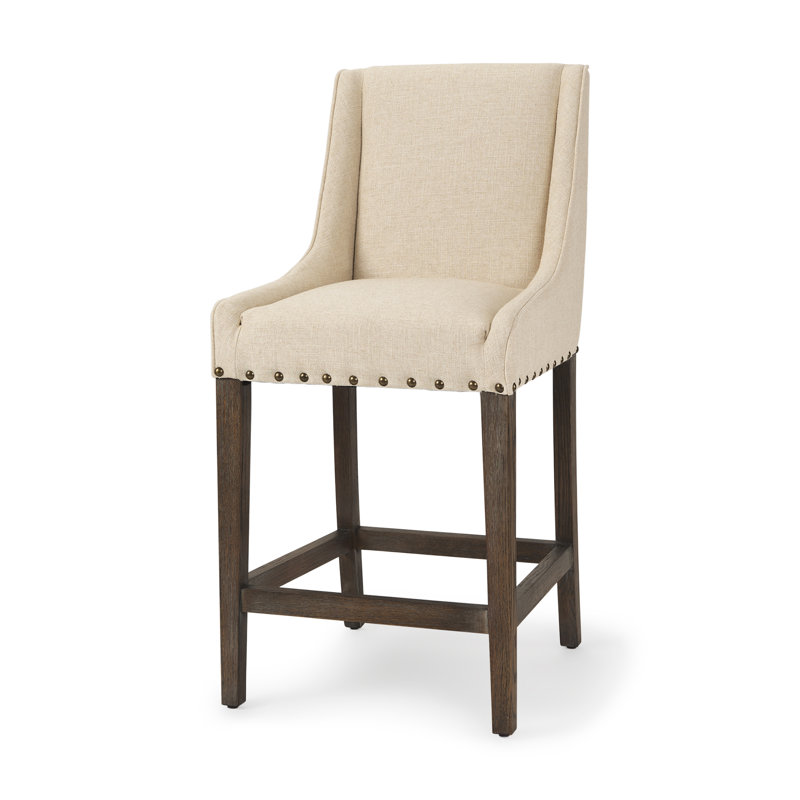 Tabouret Beachampton, Tabouret de comptoir (siège d'une hauteur de 27,5, Crème