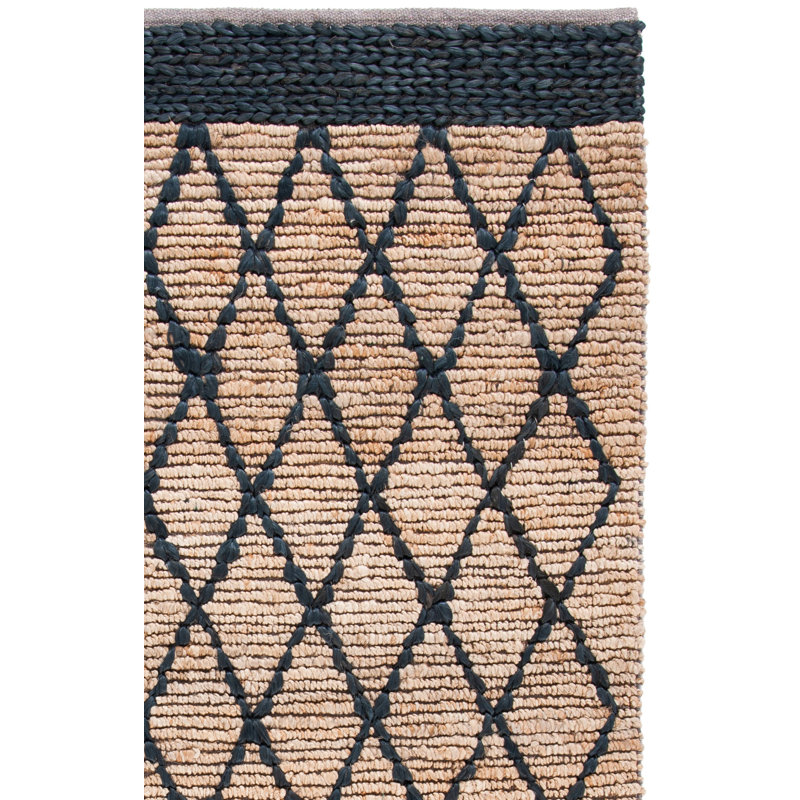 Lyon Geometric Hand Loom Tan Area Rug, Rectangle 6' x 9'
