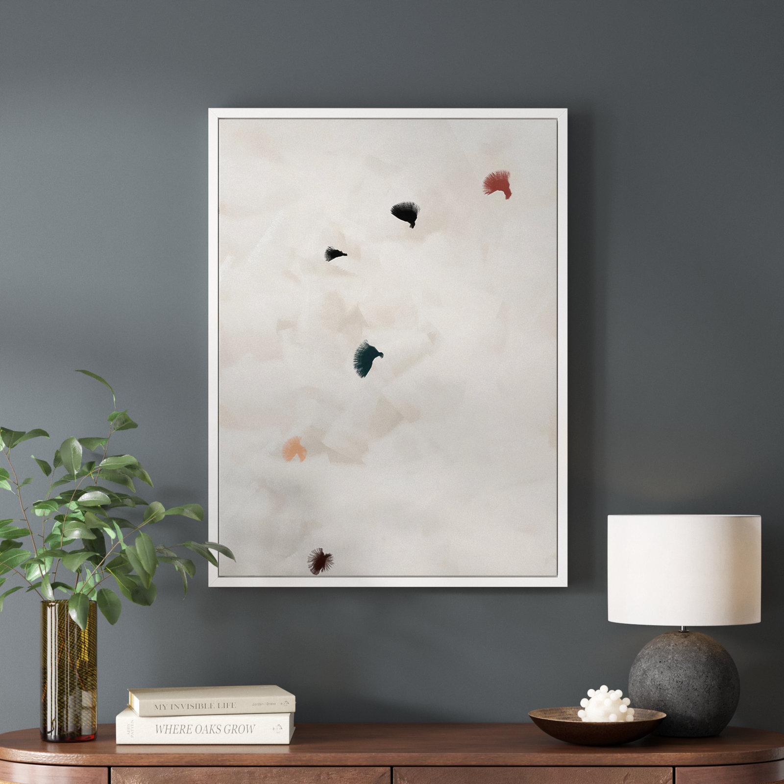 In Flight No 8 by Patricia Vargas, White Maple Framed, 40" H x 30" W
