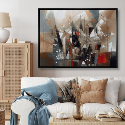 Exploration des abstractions cubistes I - art mural abstrait cubisme, salon