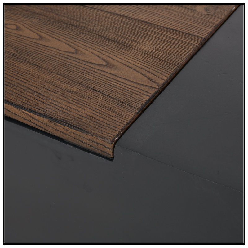 Outdoor 50,000 BTU Lightweight Concrete Rectangular Fire Pit Table With Storage, Dark Grey And Natural Brown  (Tank Cover Not Included)