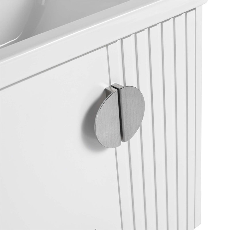 Urwa 18.5'' Single Bathroom Vanity with Ceramic Top, White