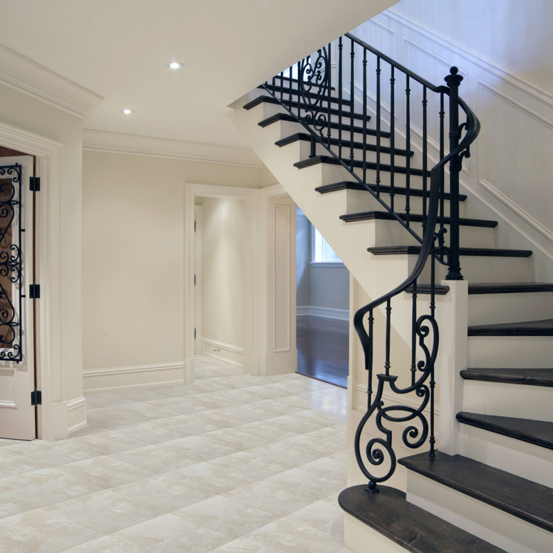Carreau Mosaico Clasico 12 po x 12 po x 1,2 mm, Ardoise blanche
