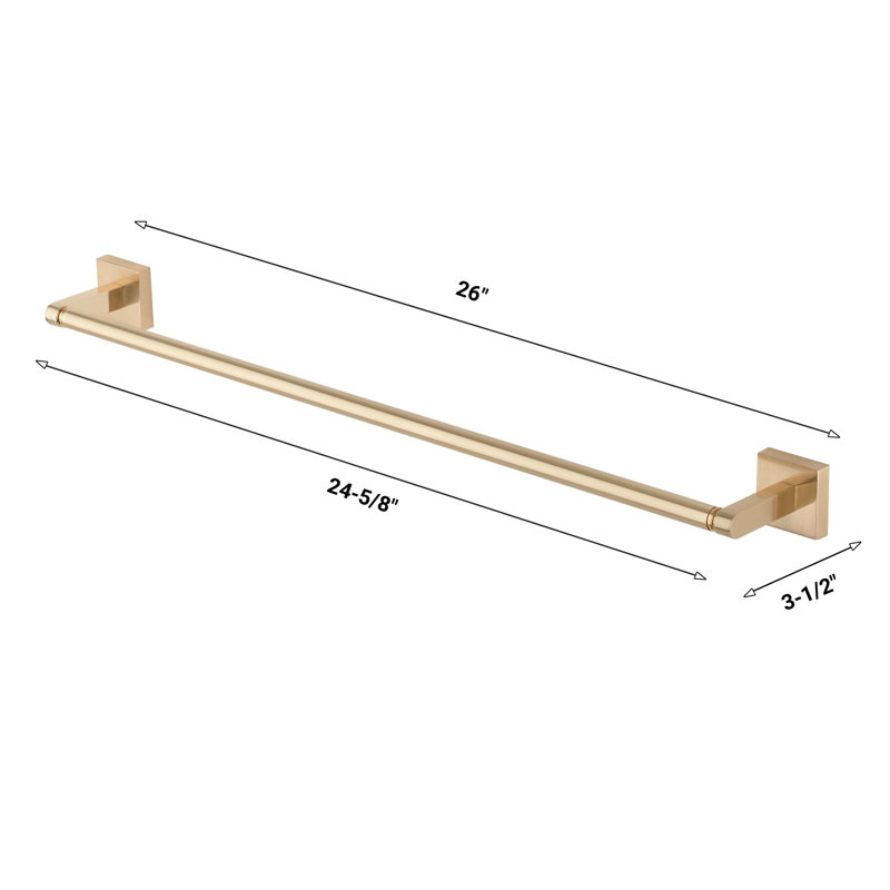 Accessoire de quincaillerie de salle de bain 24 po Avalon, Champagne or