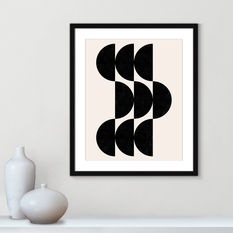 Impression de formes par Dotz, L 21,5 po x H 25,5 po, Matted Print, Satin Black