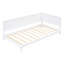 Lit de jour simple blanc / - Design classique de style Mid-Century en bois et pour un repos paisible Élégante construction moderne Accoudoir confortable-1352232769-1352232771