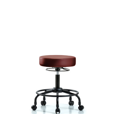 Khadeijah Adjustable Height Ergonomic Lab Stool with Footrest