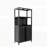 Bamboo Storage Cashion with 2 Doors, Floor Organizer for Bathroom, Living Room, and Kitchen-1538237220