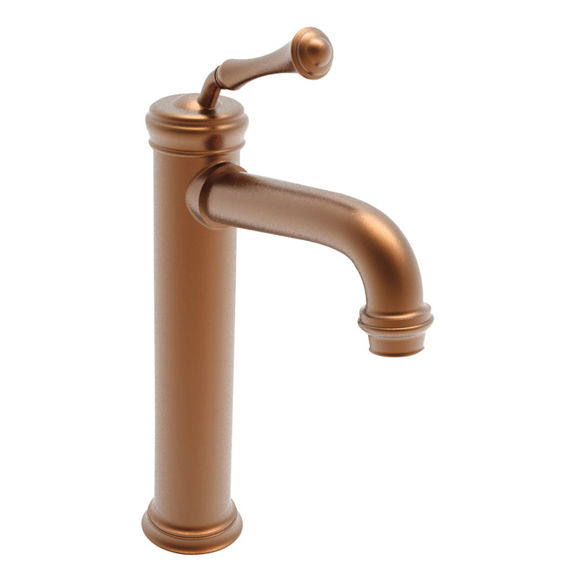 Astor Single Hole Vessel Faucet, Antique Copper