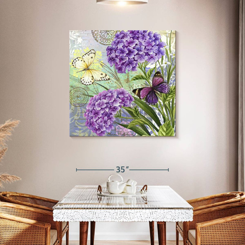 Harnek fleur collage hortensia et papillons