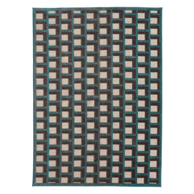  Tapis bleu Aveline ALI07 (9 pi 6 po x 13 pi 6 po)