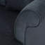  Chaise longue surdimensionnée avec accoudoirs roulés et pieds tournés en bois, canapé de lecture rembourré pour le salon, gris anthracite