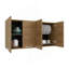 Armoire murale 120, quatre portes, deux armoires, deux tablettes, chêne naturel