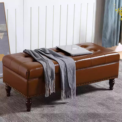 Repose-pieds en cuir American Classic