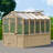 Meridian 6.7' x 9.7' Greenhouse with Cedar Wood Frame and Polycarbonate Panels Spacious Weather-Resistant Design