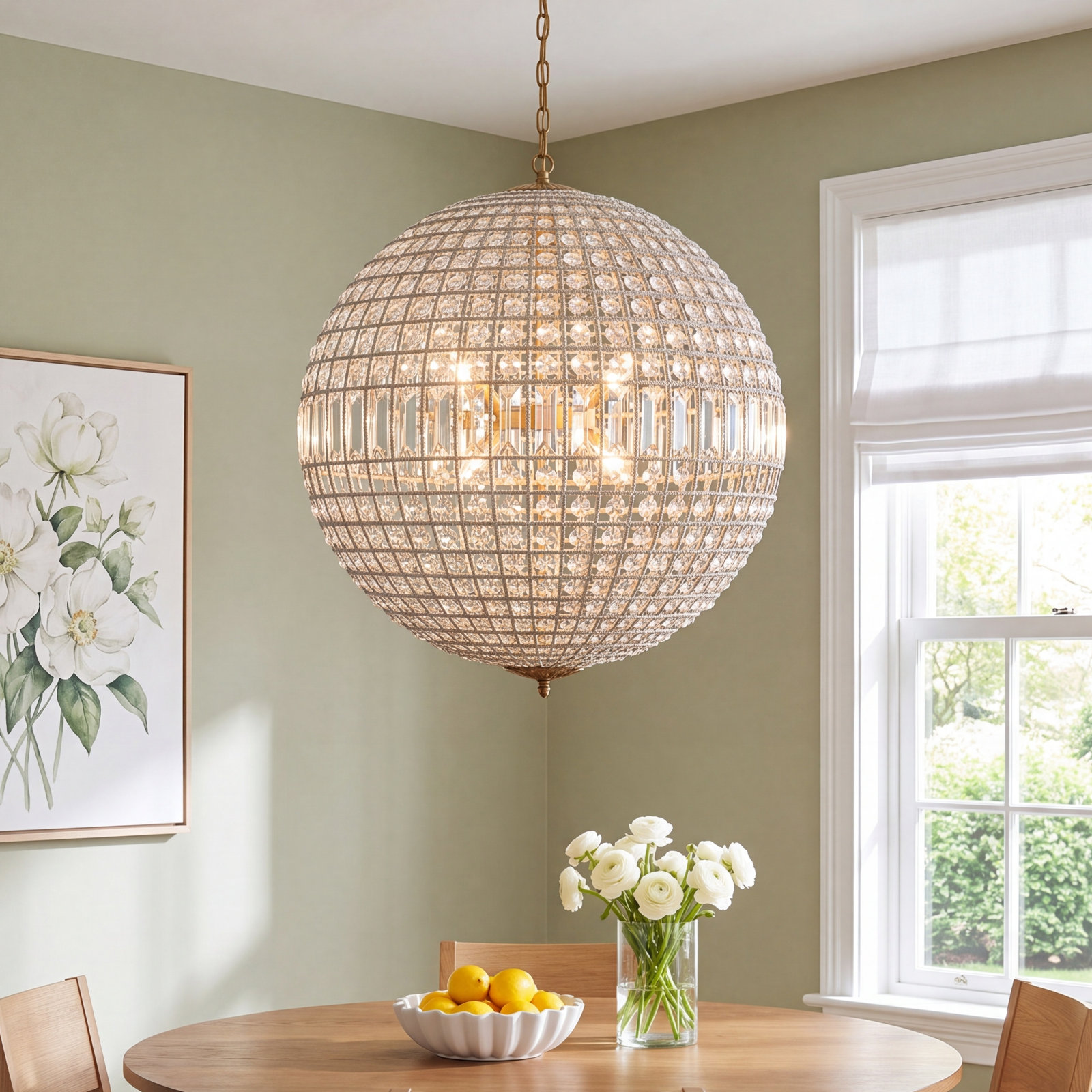 Rola 8-Light Chandelier, Dark Bronze