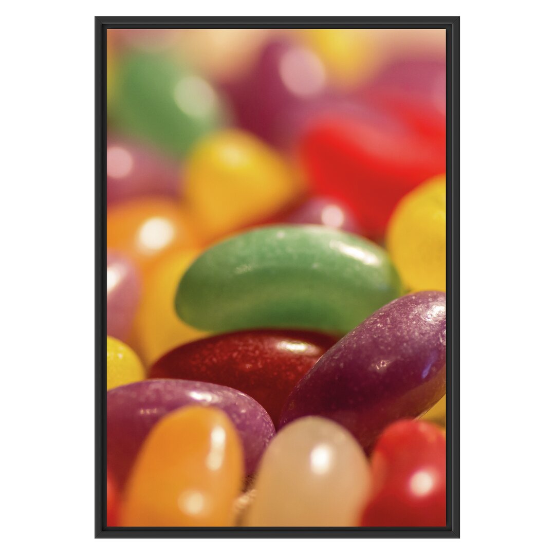 Gerahmtes Wandbild Süßigkeiten- Jelly Belly Beans