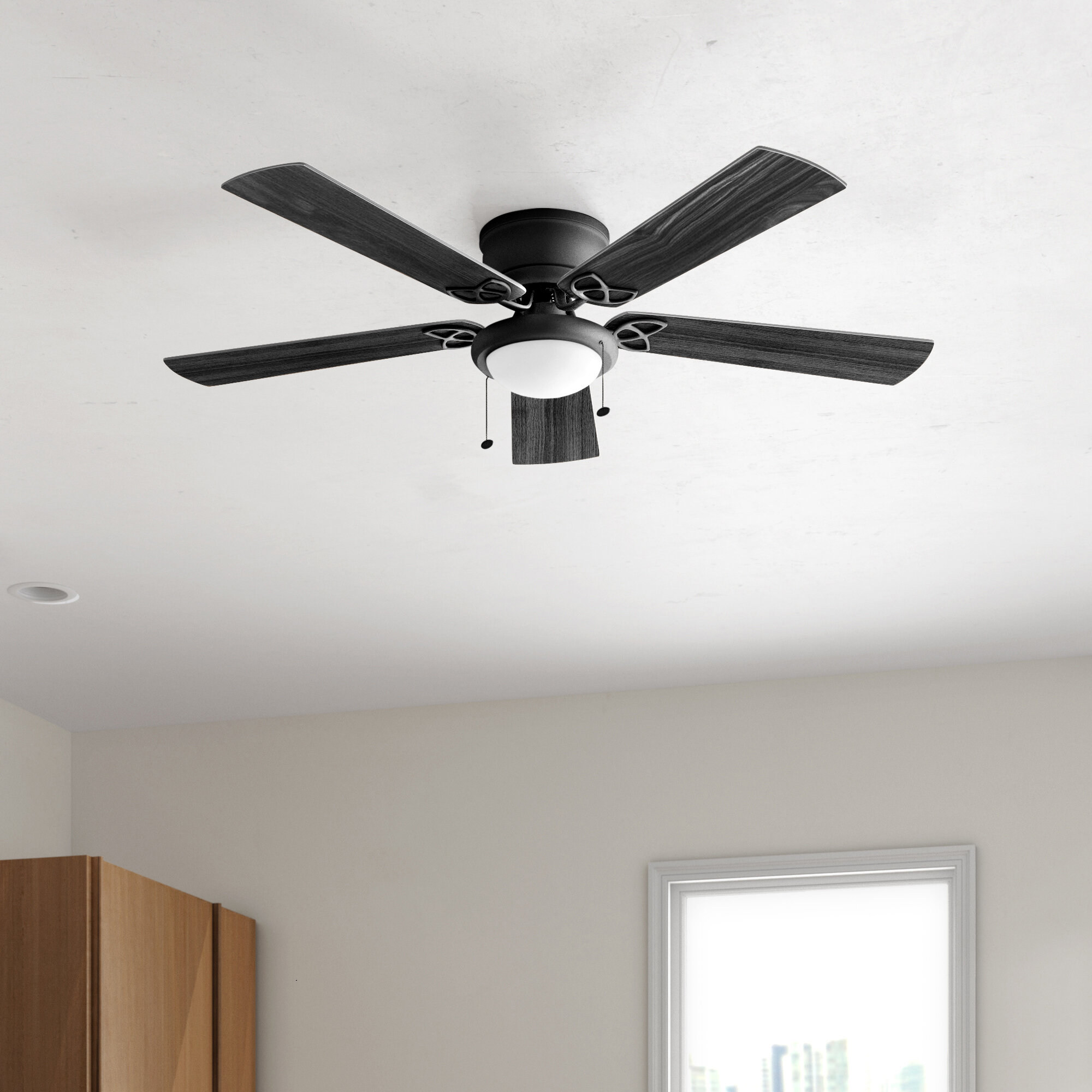 Cedar Ceiling Fan with Light Remote and Reversible Blades 52 inch