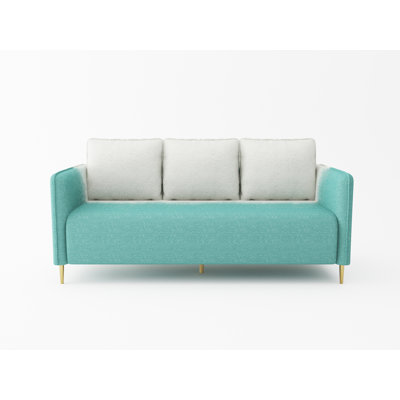 Haillie 76" Velvet Round Arm Sofa