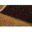 Tapis oriental rouge à motif géométrique 5 x 6