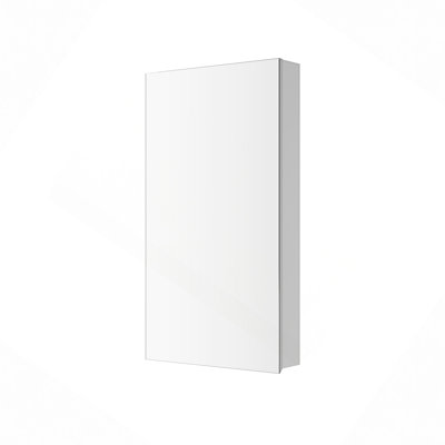 Armoire murale à porte simple en bois massif avec 2 portes et 3 tablettes pour le rangement de la cuisine, de la salle de bain, de la buanderie et des tablettes réglables prêtes à assembler